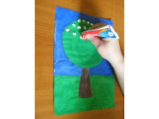 Photo instructions spring tree - motor skills