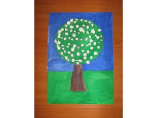 Photo instructions spring tree - motor skills