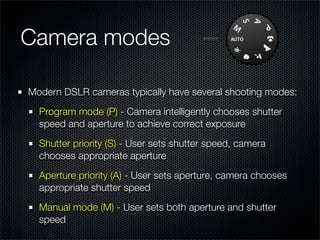Program Mode Camera Examples Basic principles of photography | PDF