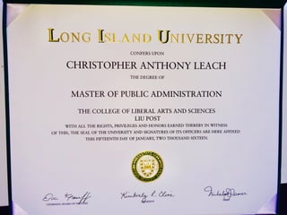 LIU Post Master of Public Administration Degree