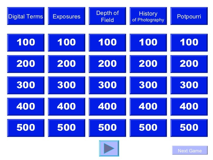 Photo Jeopardy