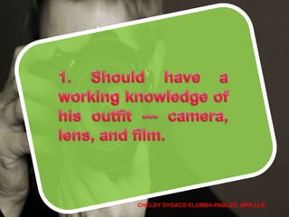 CHELDY SYGACO ELUMBA-PABLEO, MPA;LLB
 