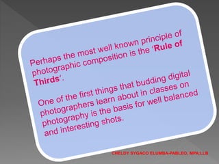 CHELDY SYGACO ELUMBA-PABLEO, MPA;LLB
 