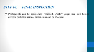 Photolithography | PPTX