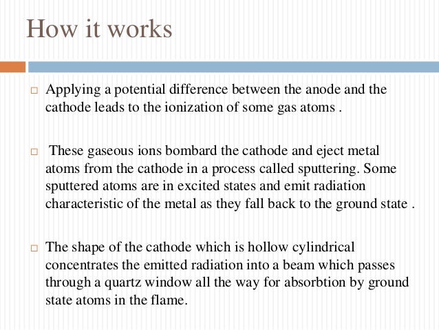 spectrophotometry atomic absorption and flame emission atomic absorption spectrophotometer how it works