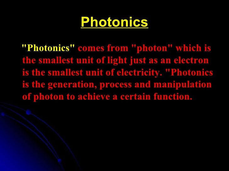 Photonic Materials