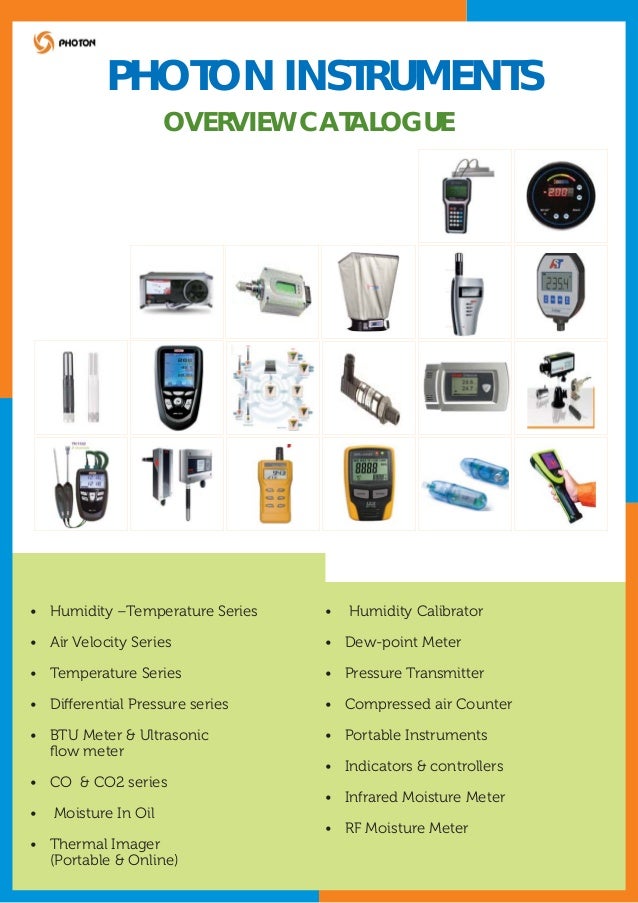 Photon instruments catalogue