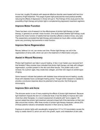 Photon Light Therapy