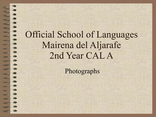 Official School of Languages Mairena del Aljarafe 2nd Year CAL A Photographs 