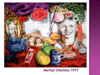 The grid method is when the artist divides a photograph into sections and draws each section out one by one separately