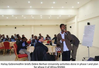Photo report of the Training of Trainers on Scaling of Africa RISING Project Validated Technologies/Innovations in the Ethiopian Highlands, Debre Birhan, 16-18 May 2017