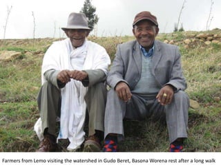 Photo report on landscape-based exchange visits between local partners of the Basona Worena and Lemo Africa RISING sites, Ethiopia, 11-13 May 2016