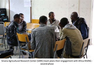 Photo report of the Training of Trainers on Scaling of Africa RISING Project validated technologies/innovations in the Ethiopian Highlands, Bale Robe, Oromia, 2-4 May 2017