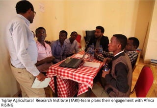 Photo report of the Training of Trainers on Scaling of Africa RISING Project validated technologies/innovations in the Ethiopian Highlands, Mekele, Tigray, 19-21 April 2017