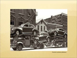 Premiers camions plateaux… 