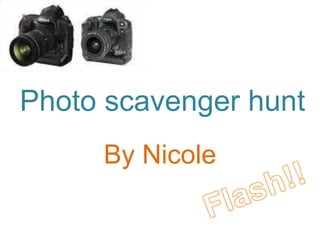 Photo scavenger hunt By Nicole Flash!! 