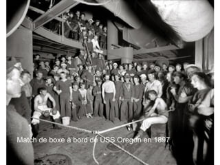 Match de boxe à bord de USS Oregon en 1897

 