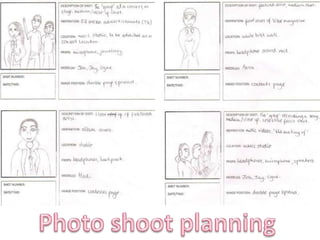 Photo shoot planning