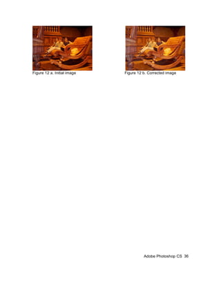 Figure 12 a. Initial image   Figure 12 b. Corrected image




                                       Adobe Photoshop CS 36
 