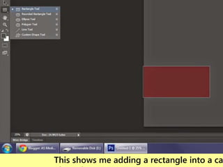 This shows me adding a rectangle into a ca
 