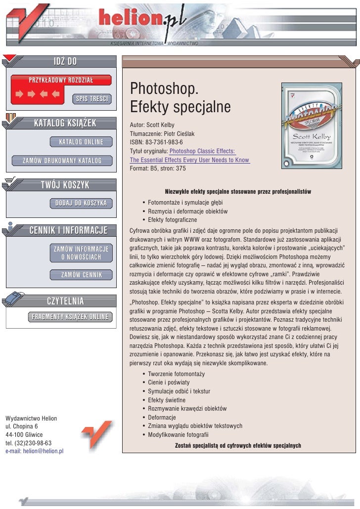 Photoshop Efekty Specjalne
