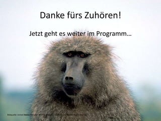 Danke fürs Zuhören!Jetzt geht es weiter im Programm…Bildquelle: United States Fish and Wildlife Service: Digital Library System, Public Domain