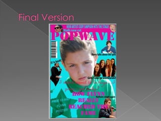 Photoshop front cover progress