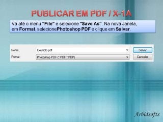 PhotoShop - Publicar em PDF/X-1a