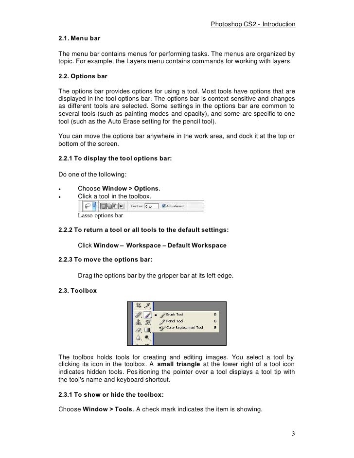 Photoshop Module 1 Photoshop Module 1