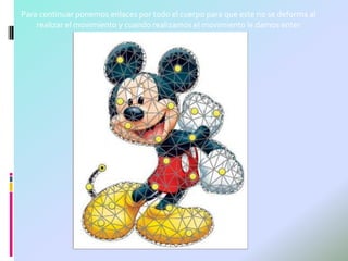 Para continuar ponemos enlaces por todo el cuerpo para que este no se deforma al
    realizar el movimiento y cuando realizamos el movimiento le damos enter
 