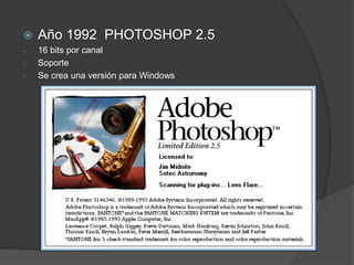 Año 1991  PHOTOSHOP 2.0,[object Object],[object Object]