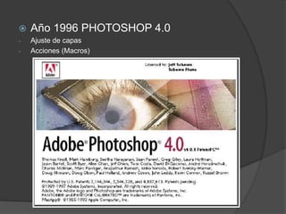 EPS RasterizaciónAño 1991  PHOTOSHOP 2.0Paths