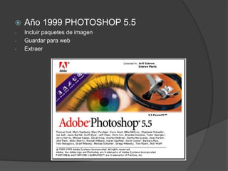 EPS RasterizaciónAño 1992  PHOTOSHOP 2.516 bits por canal
