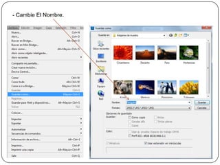 - Cambie El Nombre.
 
