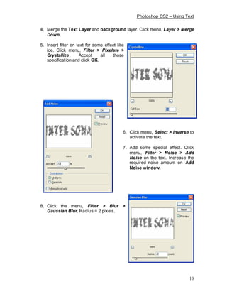 Module Photoshop Photoshop - Module 4 | PDF