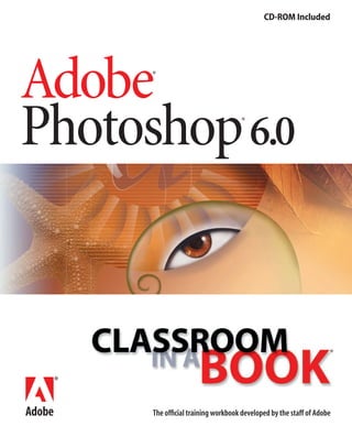 CD-ROM Included

Adobe
Photoshop 6.0
®

®

®

The ofﬁcial training workbook developed by the staff of Adobe

 