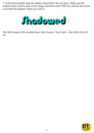 Photoshop Tutorial Booklet | PDF