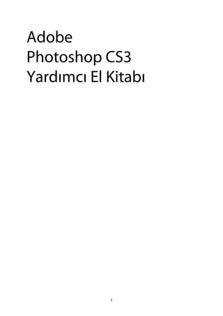 Adobe
Photoshop CS3
Yardımcı El Kitabı




            1
 
