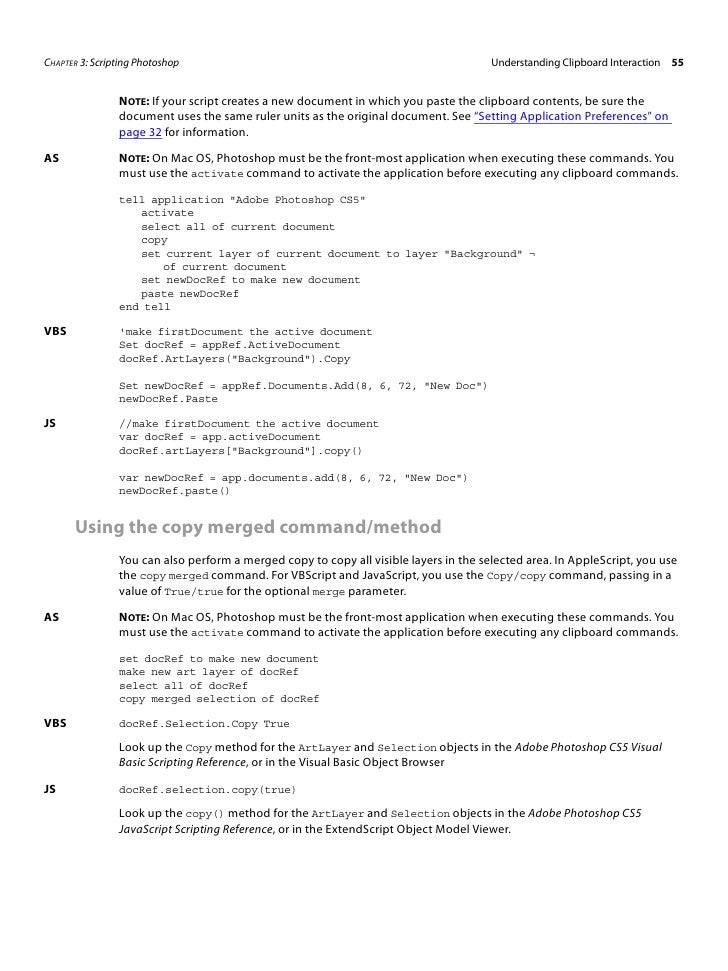 33 Photoshop Cs5 Javascript Reference