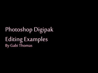 Photoshop Digipak CD Panel