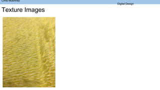 Chris Mckinney
Digital Design
Texture Images
 