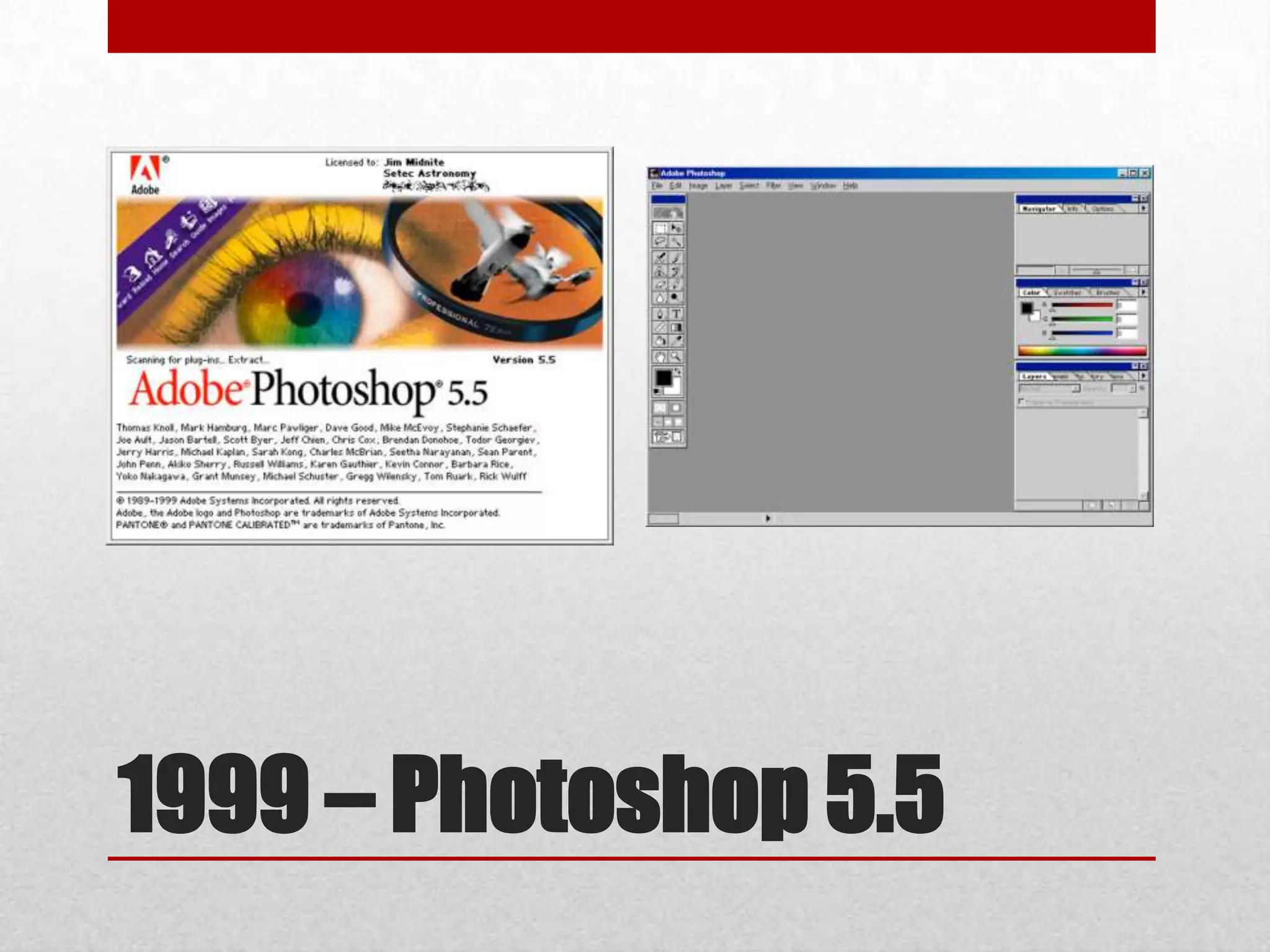 Adobe Photoshop history | PPTX