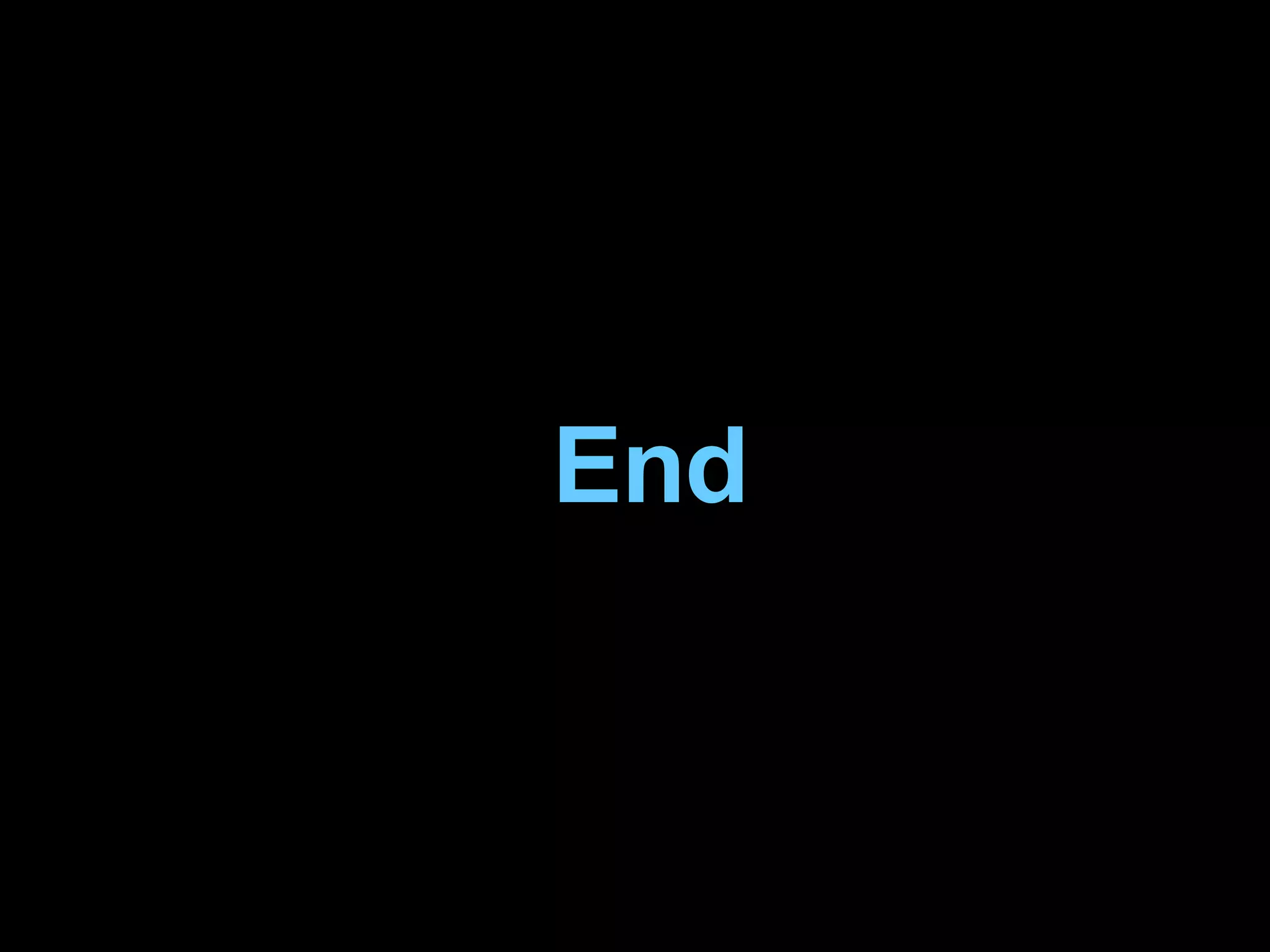 End 