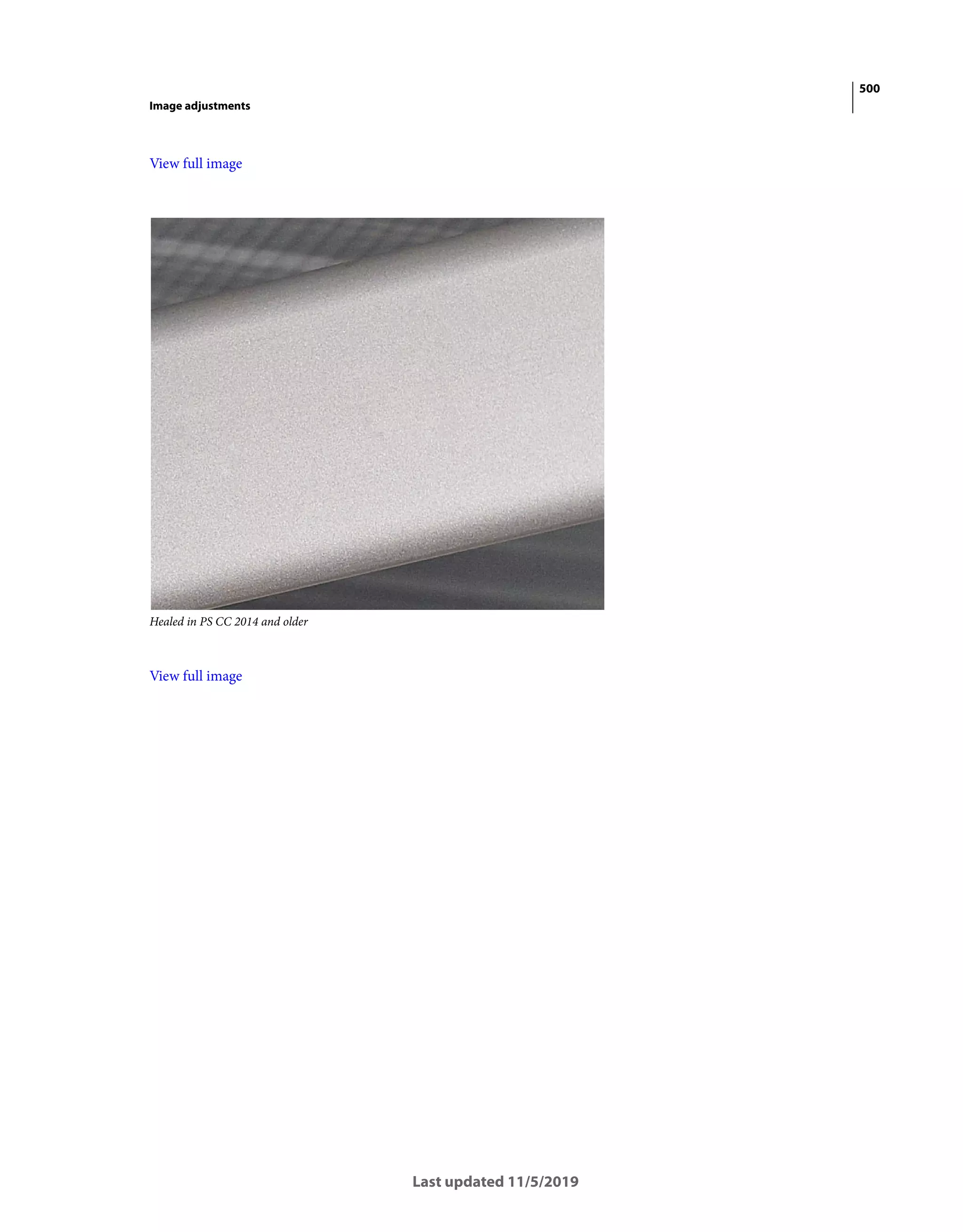 500
Image adjustments
Last updated 11/5/2019
View full image
Healed in PS CC 2014 and older
View full image
 