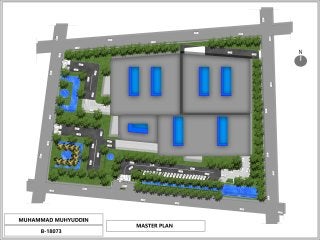 Hotel 3 star complex master plan render