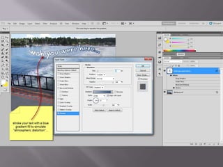Photoshop text effects