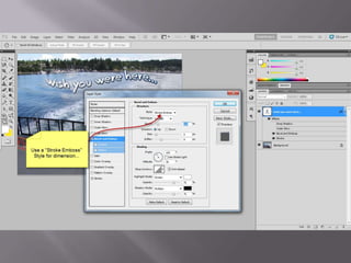 Photoshop text effects