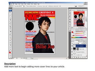 Description
Add more text to begin adding more cover lines to your article.
 