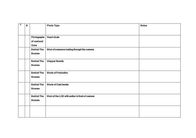 visual schedule template