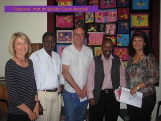 February: Visit by Senator Gavin Marshall
 